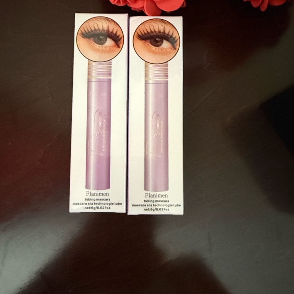 2x Tubing Mascara Flanimen Lengthening Smudge Proof Washable New